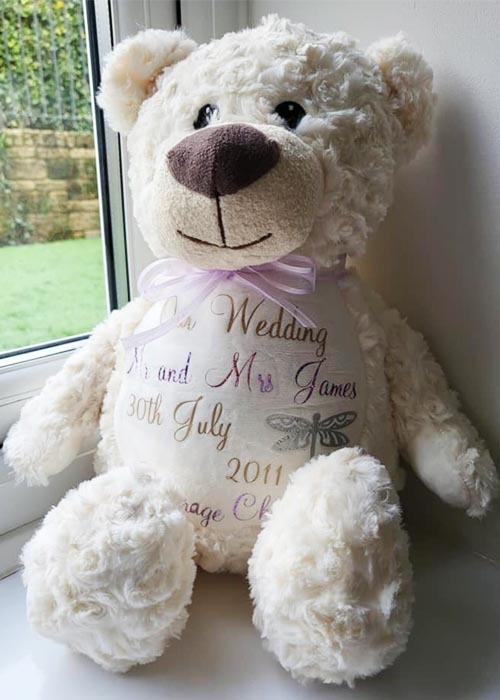 Wedding Gift | Anniversary Gift | Personalised Teddy Bear | Valentines Present