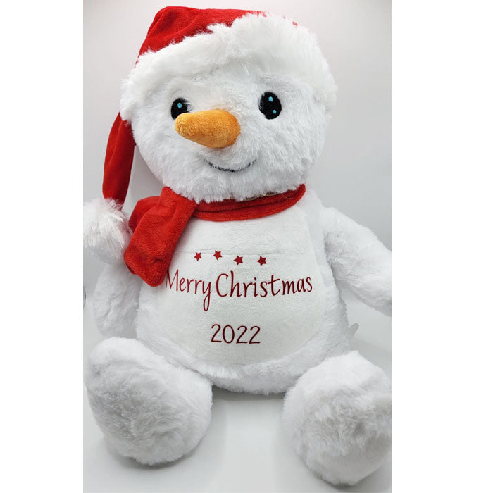 Personalised Christmas Snowman | First Christmas teddy | Christmas Gift | Bear | Your Name Teddy |